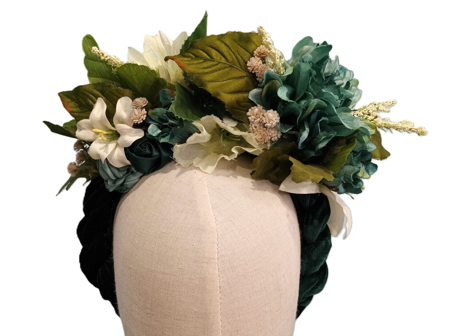 Teal &amp; Ivory Headband 1