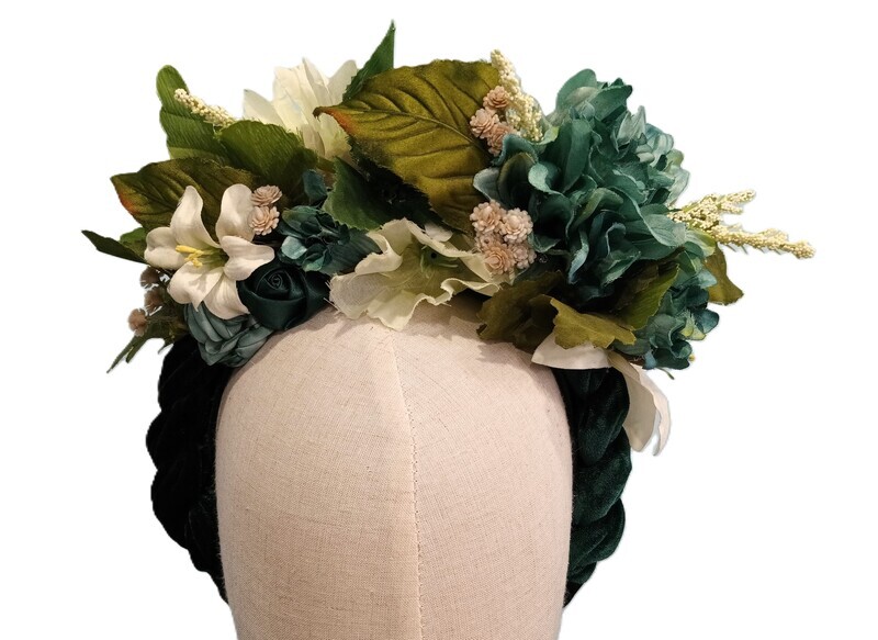 Teal &amp; Ivory Headband 1