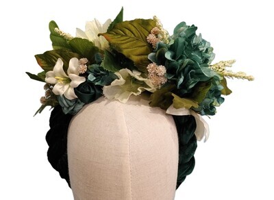 Teal &amp; Ivory Headband 1
