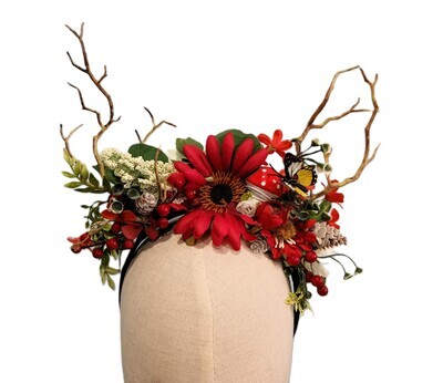 Fairy Blossom Antler Headband 1