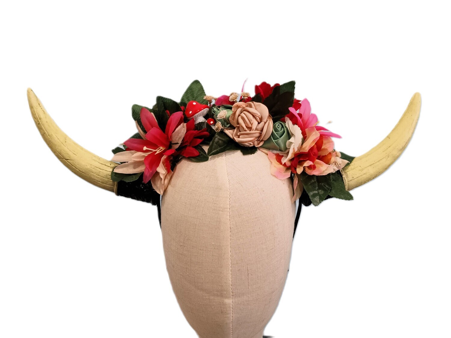 Mushroom Whimsy Horns Headband 2