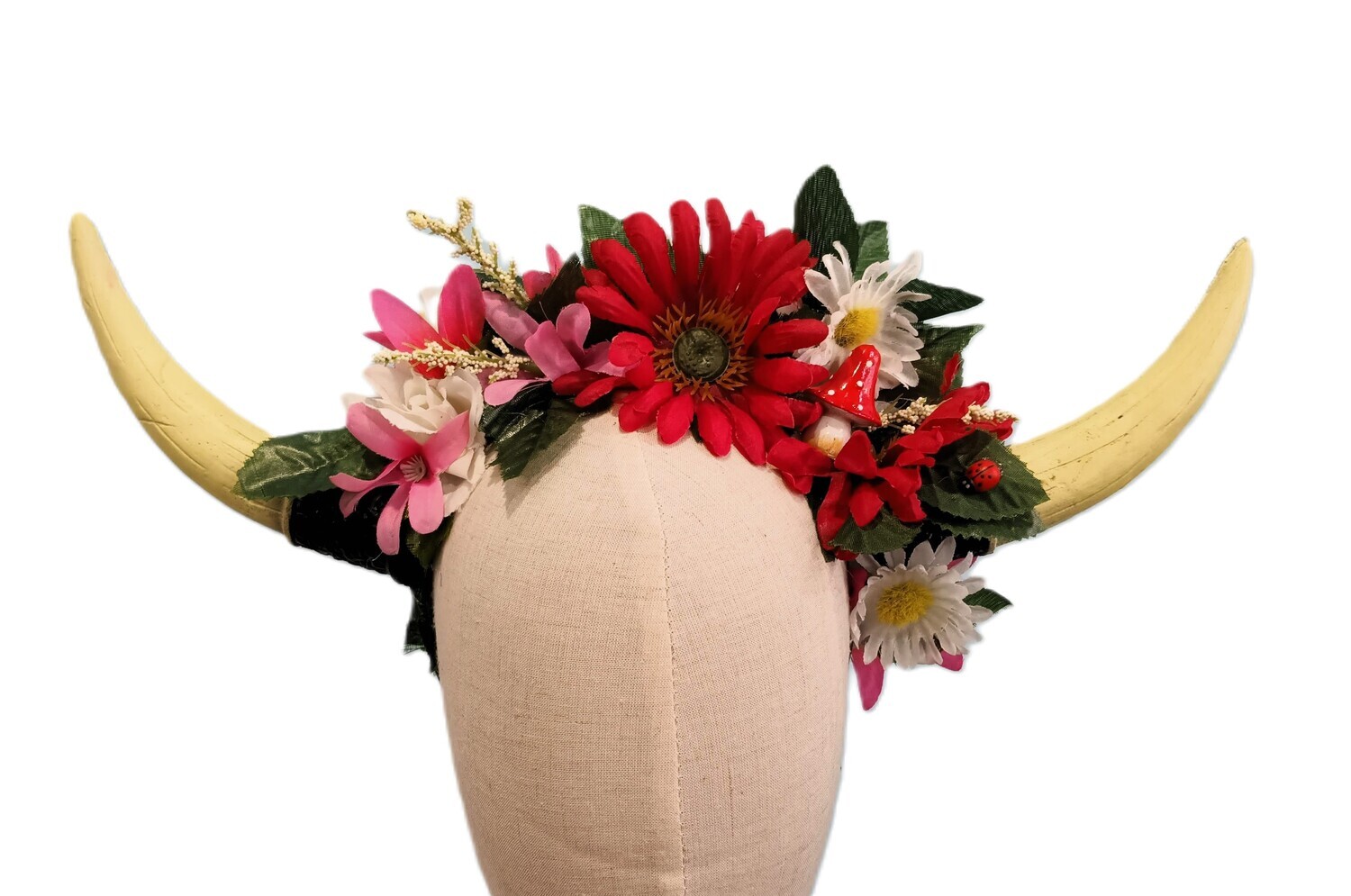 Mushroom Whimsy Horns Headband 1