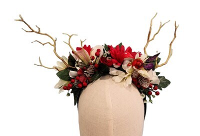Fairy Blossom Antler Headband 2