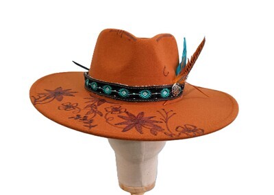 Rancher Rust/ Wi/Flowers/ Wdbrn/ Fth/ Bnd