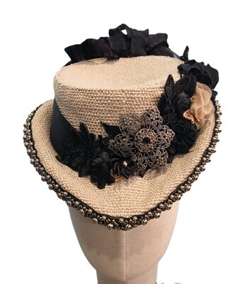 Silver &amp; Black Tweed