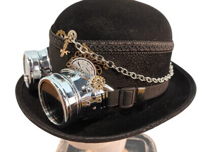 L.Crown Bowler Steampunk Black 2