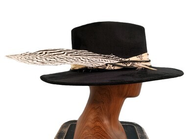 Tash Black Rancher Fthr/ Band 1