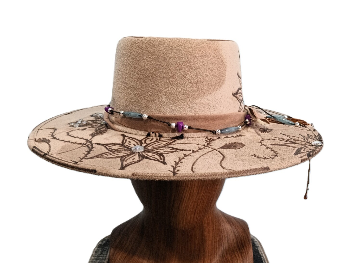 Tash Cocoa Bolero Custom Wood Burned 1 M