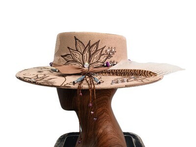 Tash Cocoa Bolero Custom Wood Burned 1 M