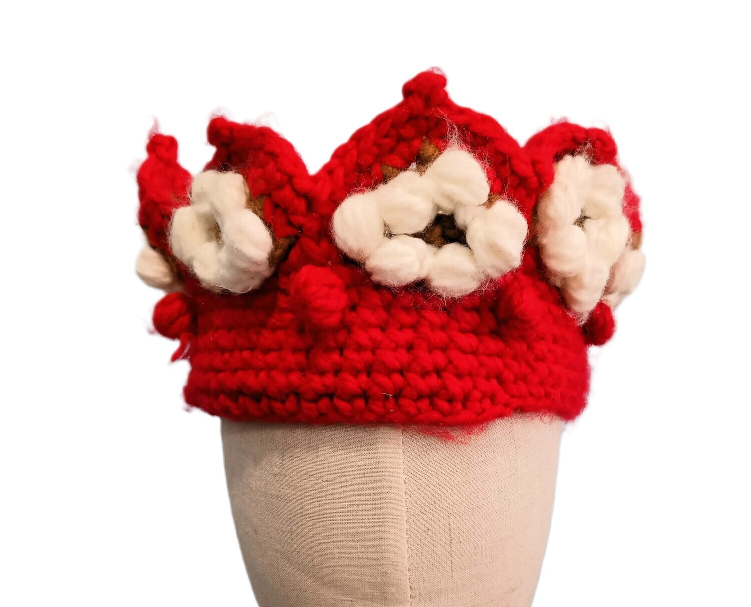 Crochet Red Crown