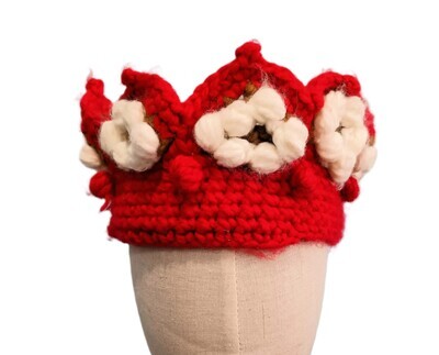 Crochet Red Crown