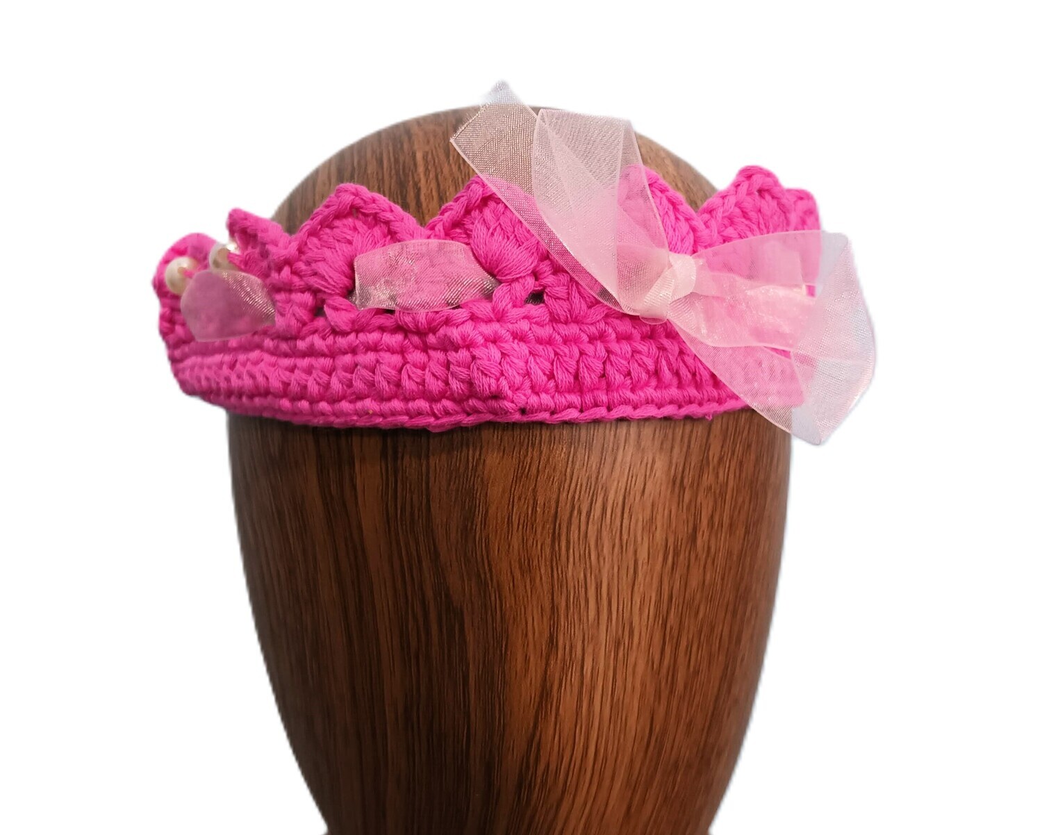 Crochet Pink Crown