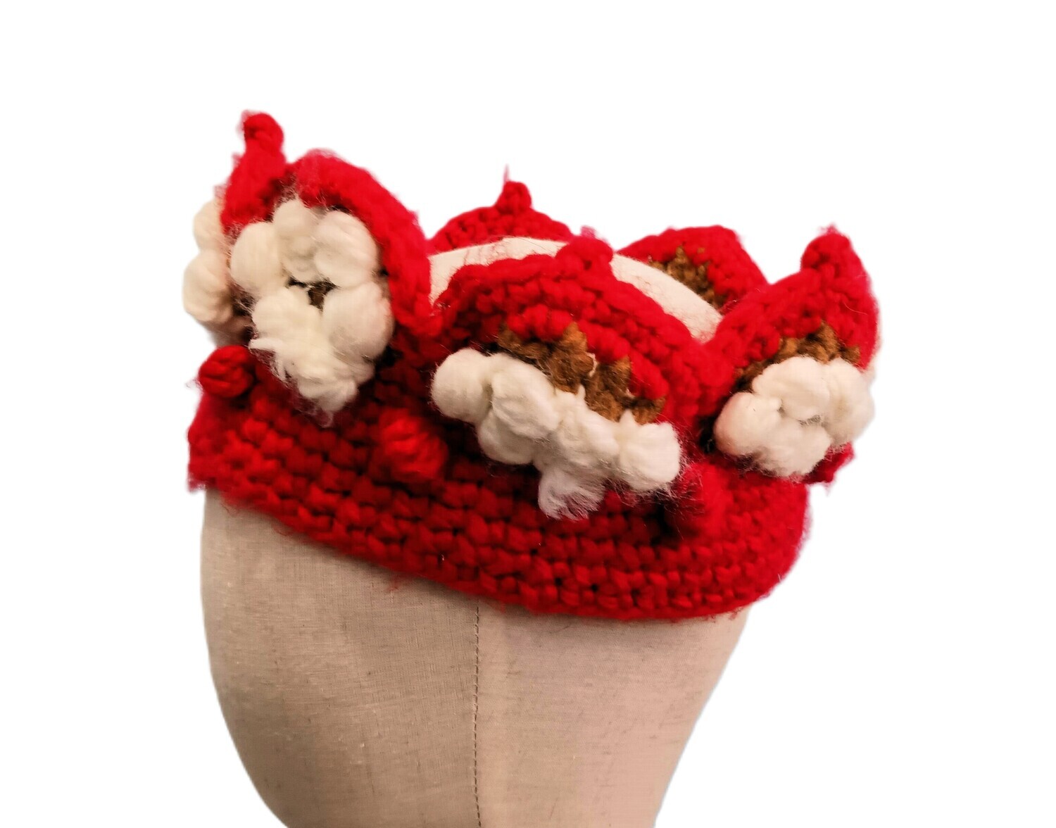 Crochet Red Crown