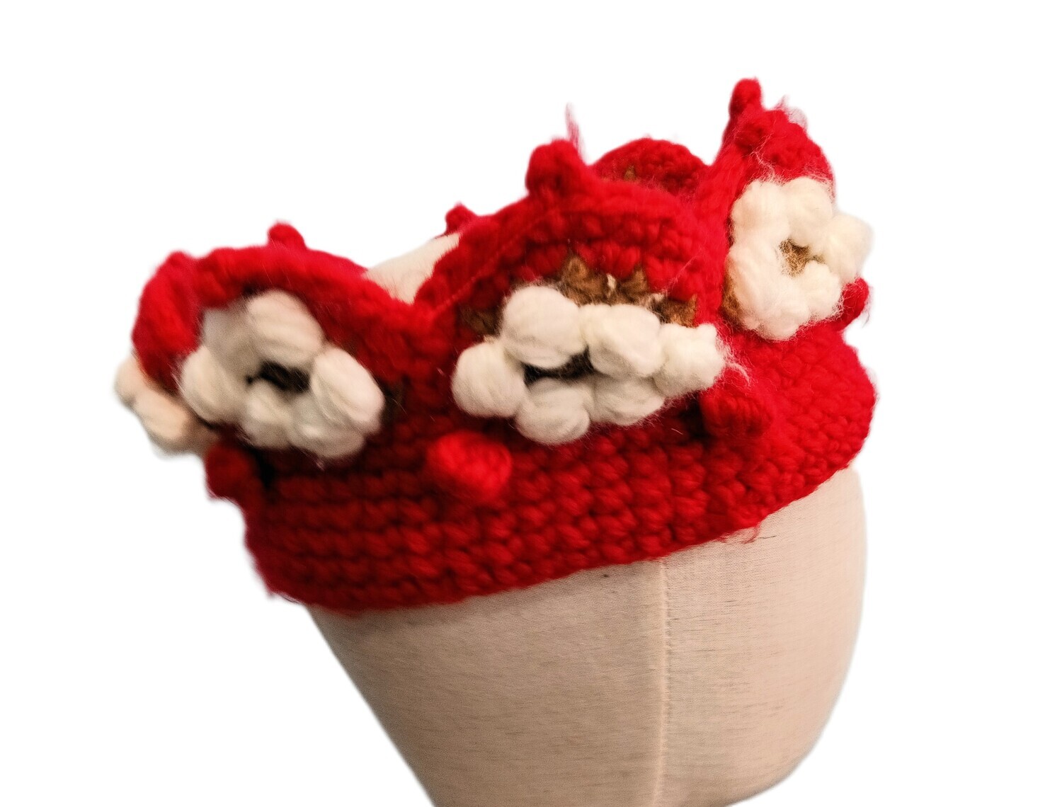 Crochet Red Crown