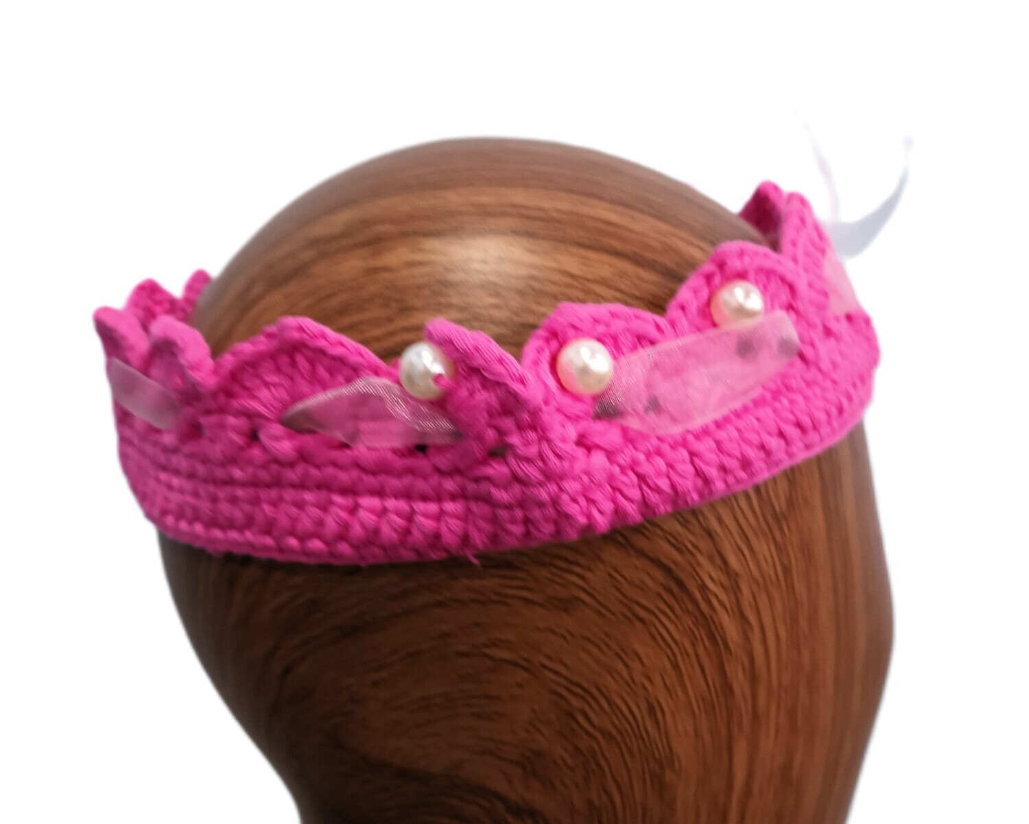 Crochet Pink Crown