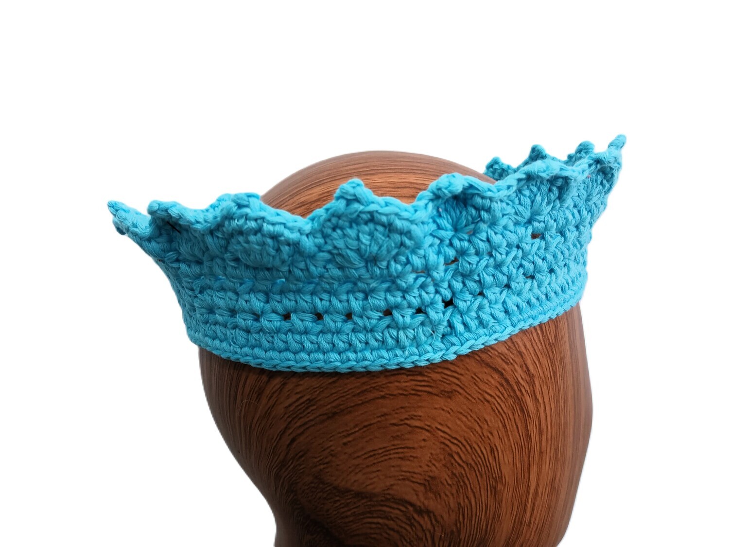 Crochet Blue Flower Crown