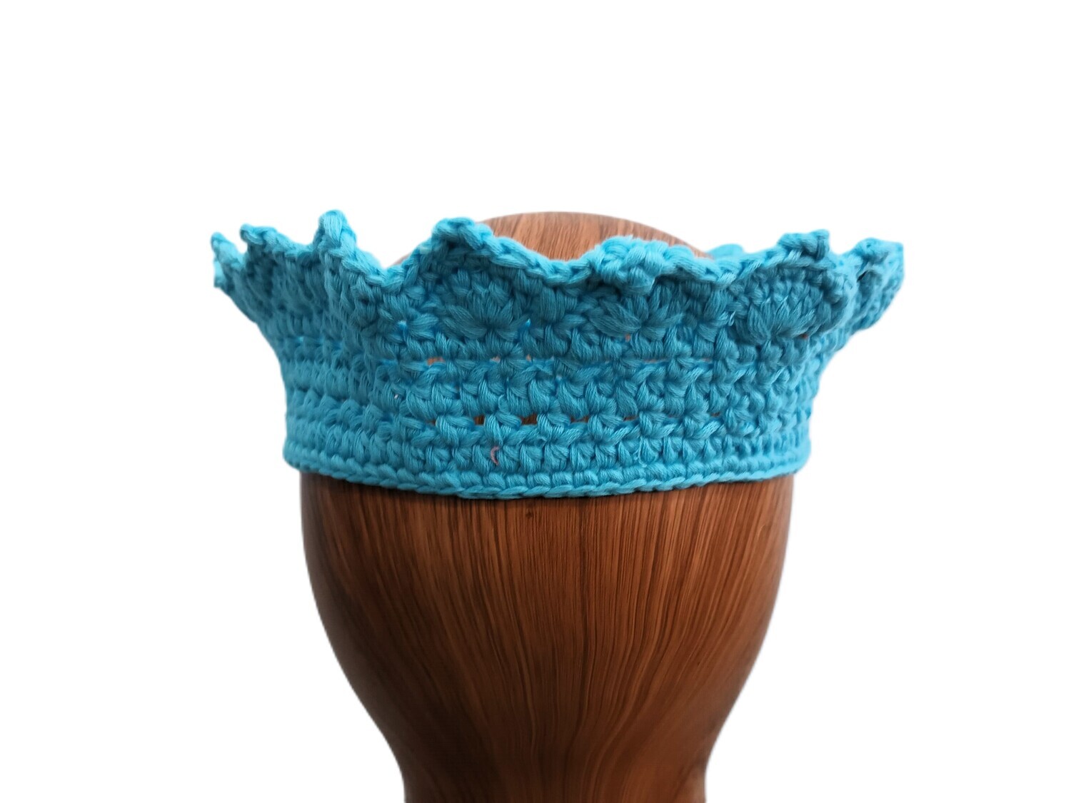 Crochet Blue Flower Crown