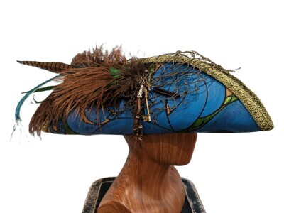 Calypso Tricorn Pirate Hat Painted 1