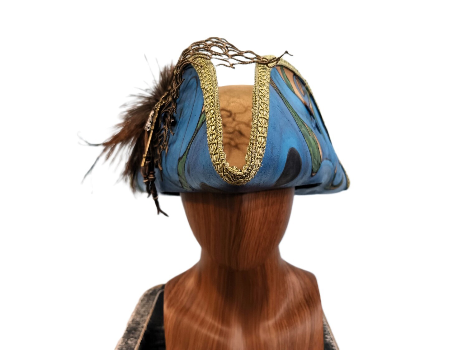 Calypso Tricorn Pirate Hat Painted 1