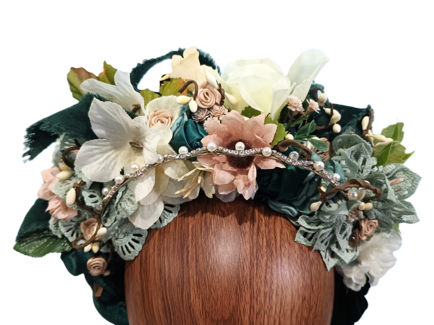 Forest &amp; Ivory Headband 1