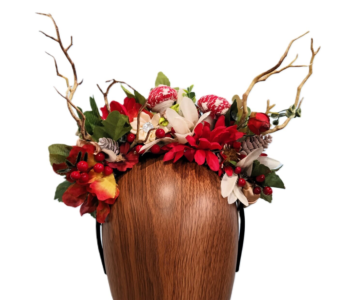 Mushroom Grove Antler Headband 5