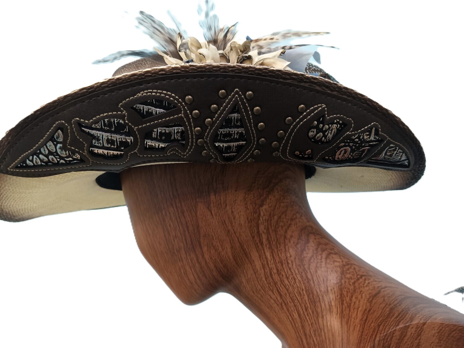 Smokey/ Blue Straw Cowboy Hat 1