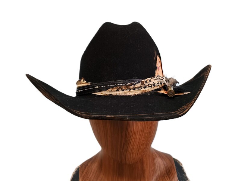 Galle Black Cowboy Hat 1 L/XL