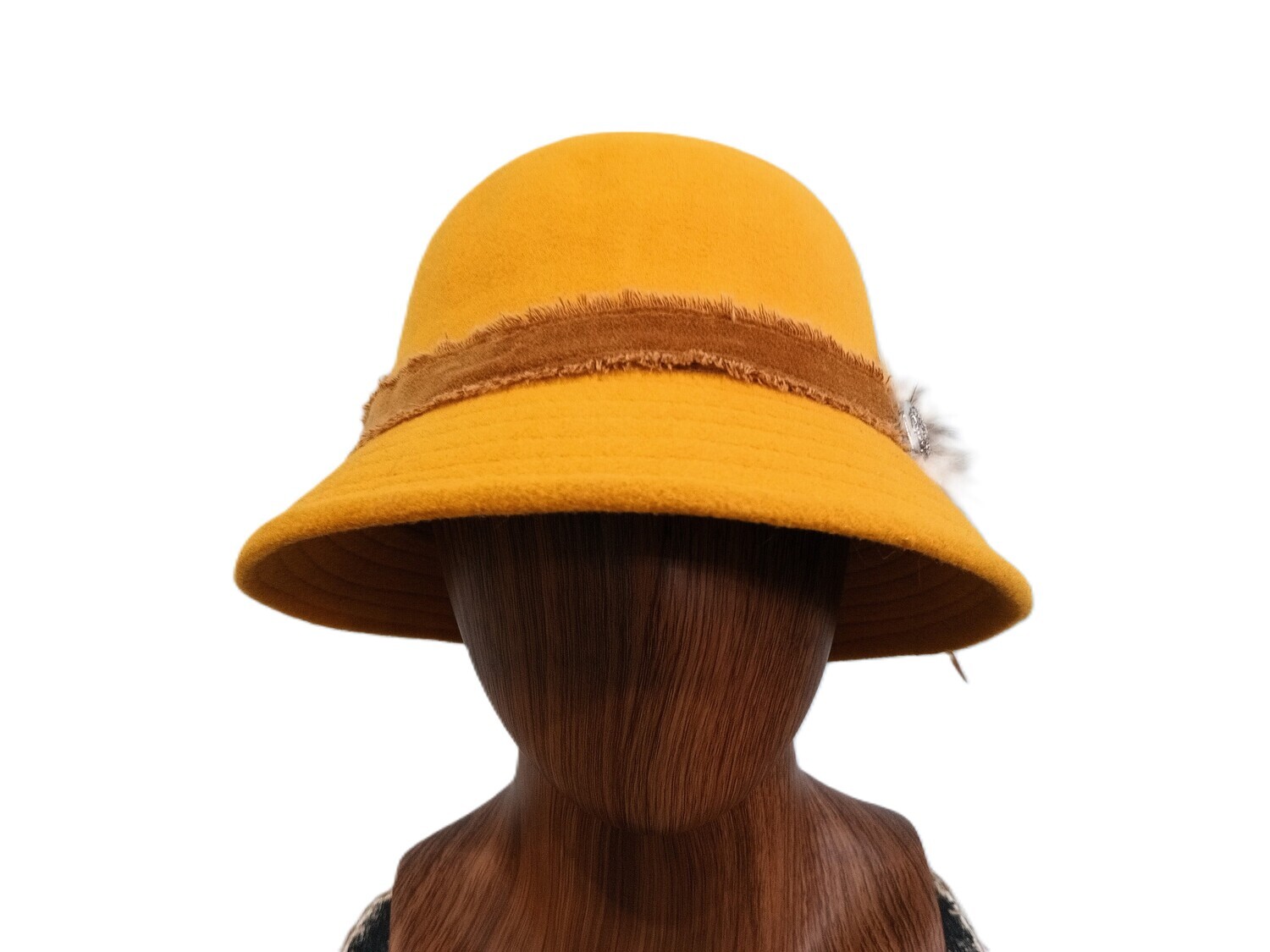 Gigi Cloche Hat Yellow 1