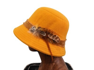 Gigi Cloche Hat Yellow 1
