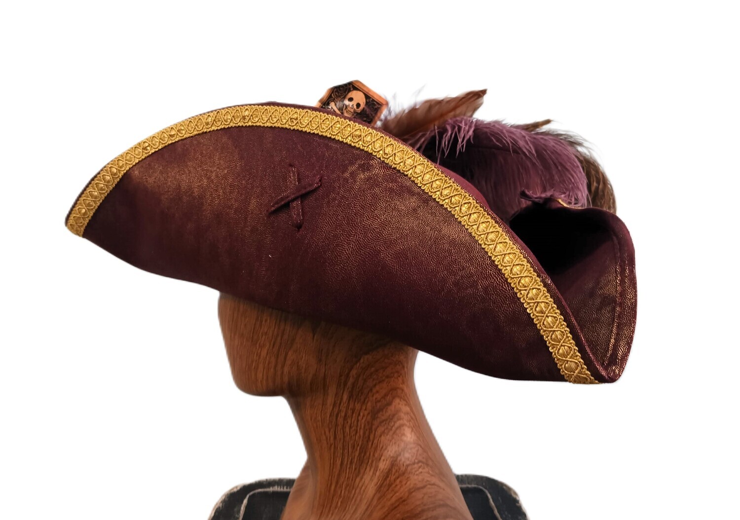 Calypso Ladies Tricorn Pirate Hat Purple 2