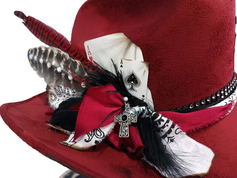Tash Red Cowboy Hat 1