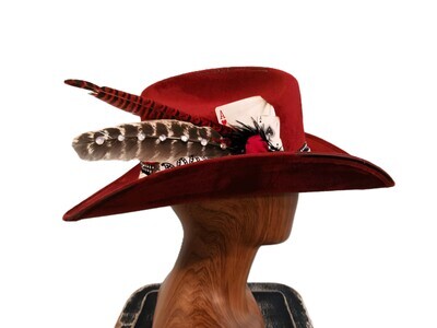 Tash Red Cowboy Hat 1