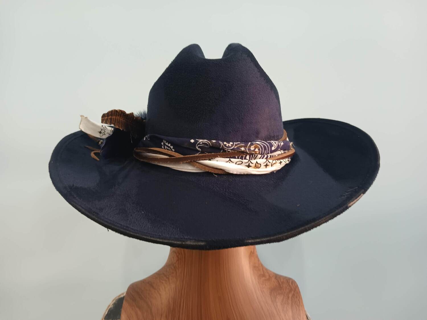 Tash Navy Cowboy Hat 1
