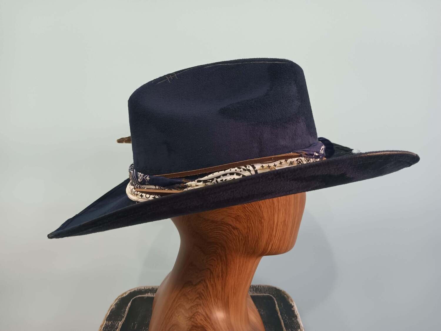 Tash Navy Cowboy Hat 1