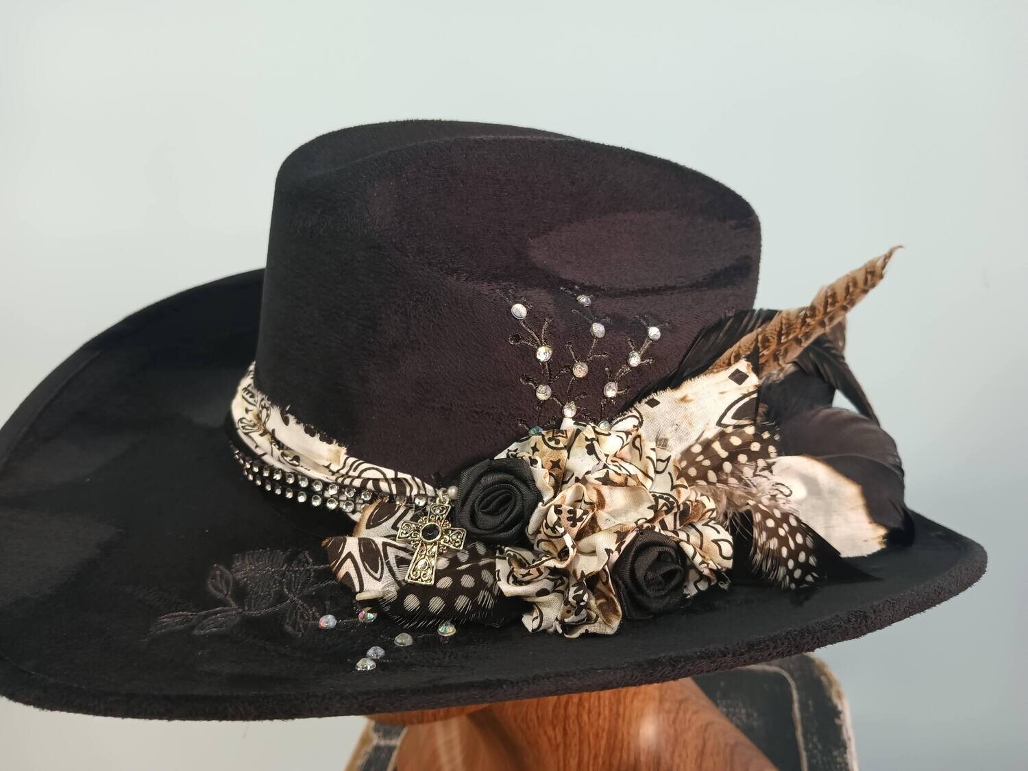 Tash Black Cowboy Hat 1