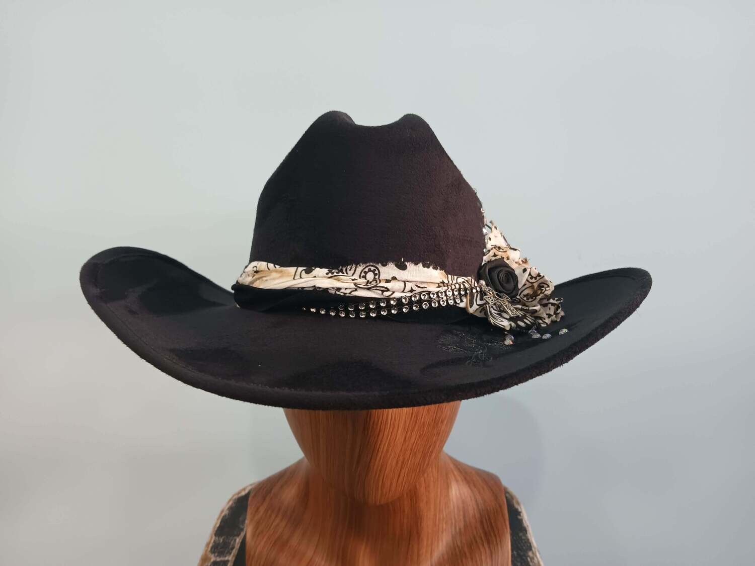Tash Black Cowboy Hat 1