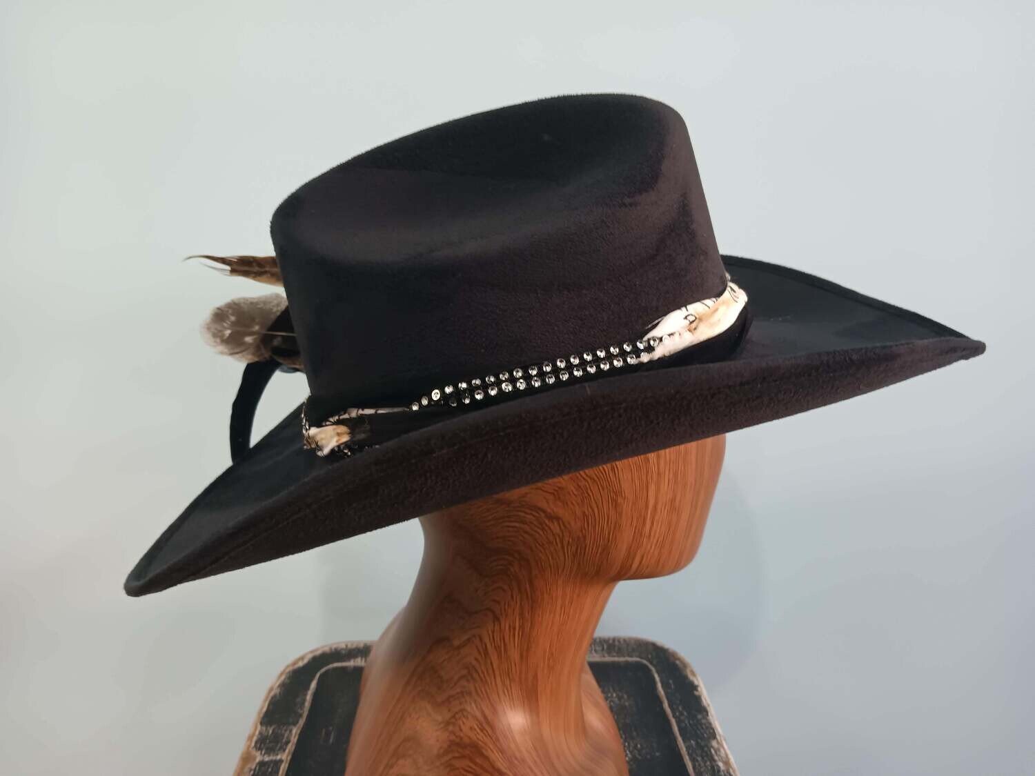 Tash Black Cowboy Hat 1