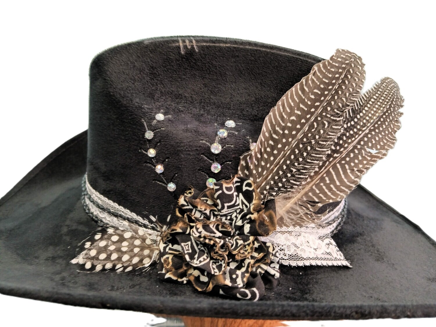 Tash Black Cowboy Hat 2
