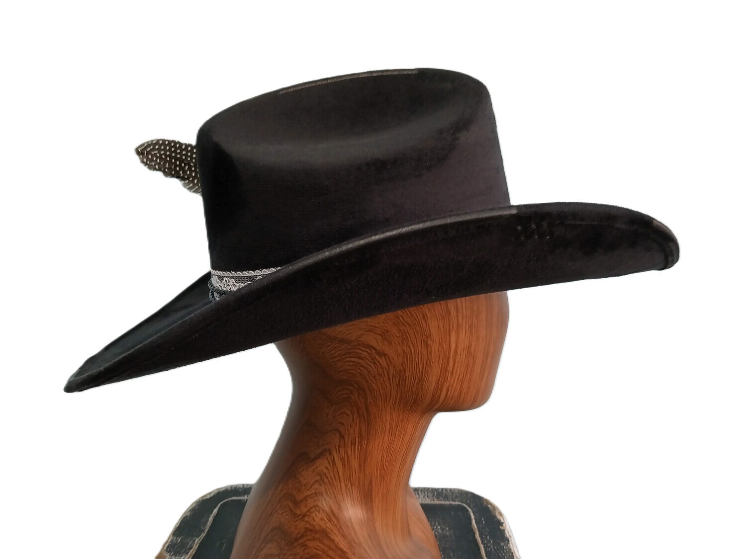 Tash Black Cowboy Hat 2