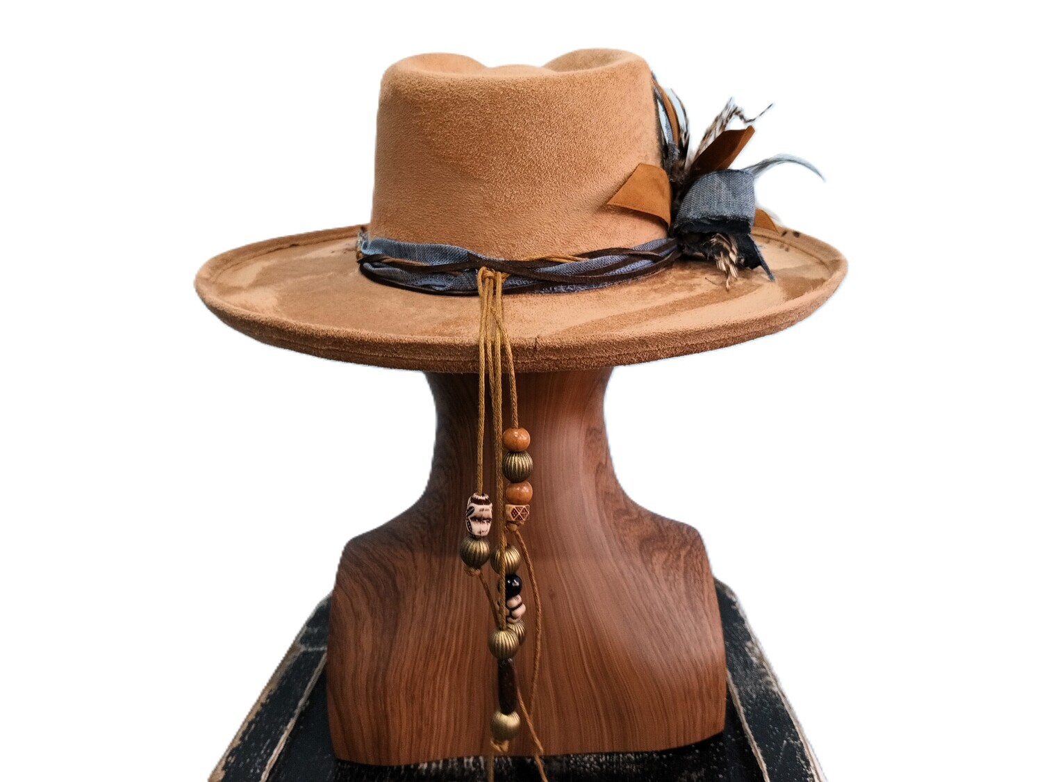 Tash Taupe Rancher Custom Wood Burned 2 M