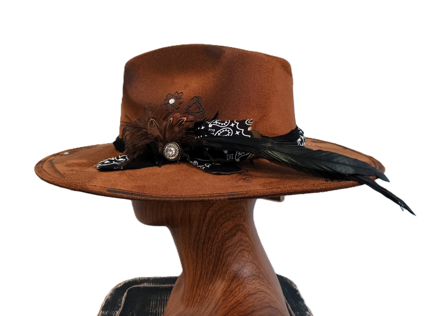 Tash Camel Rancher Wdbrn/ Fthr/ Band 2 Custom