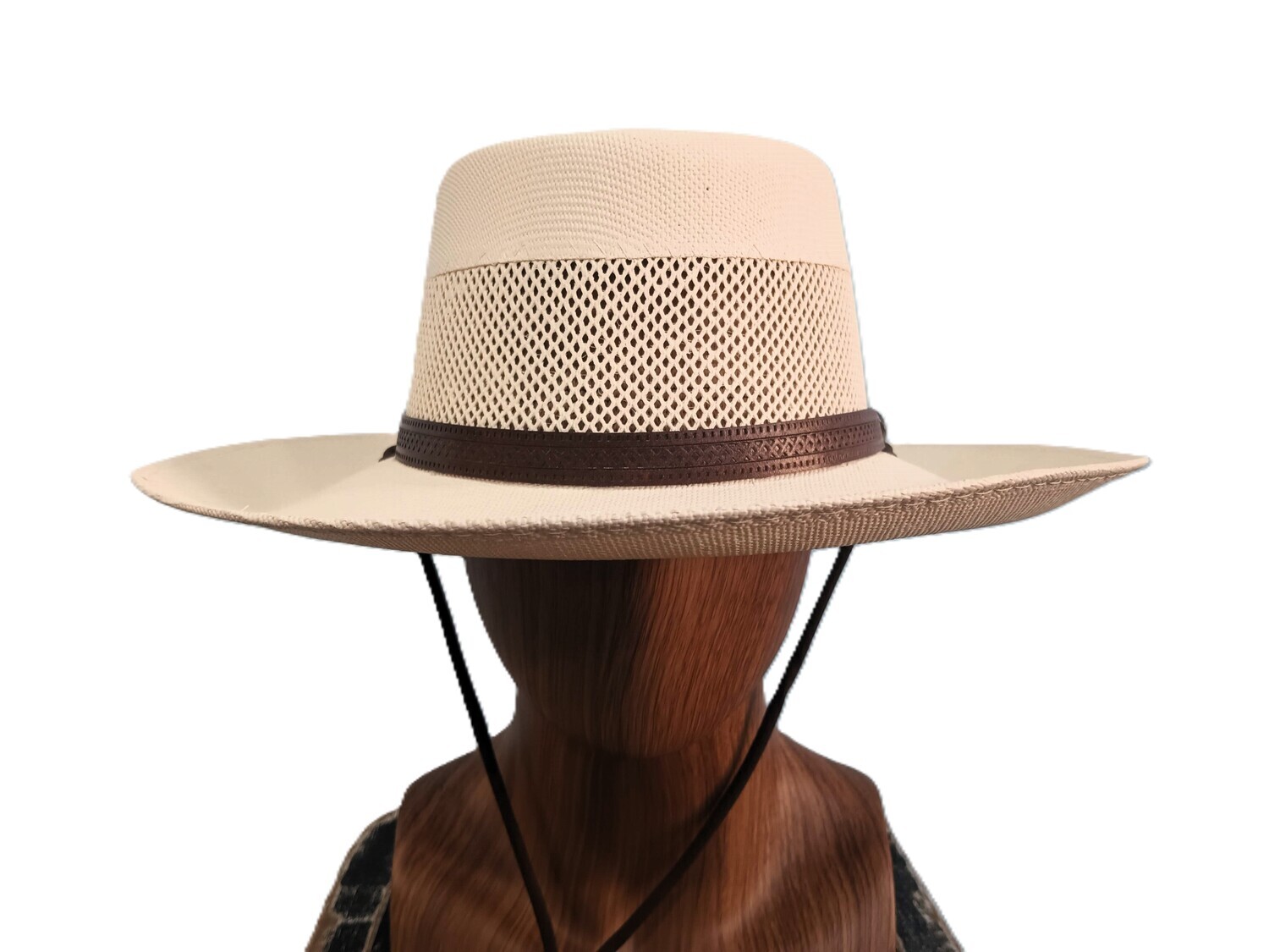 Summer Straw Cream Gambler Hat AH XL