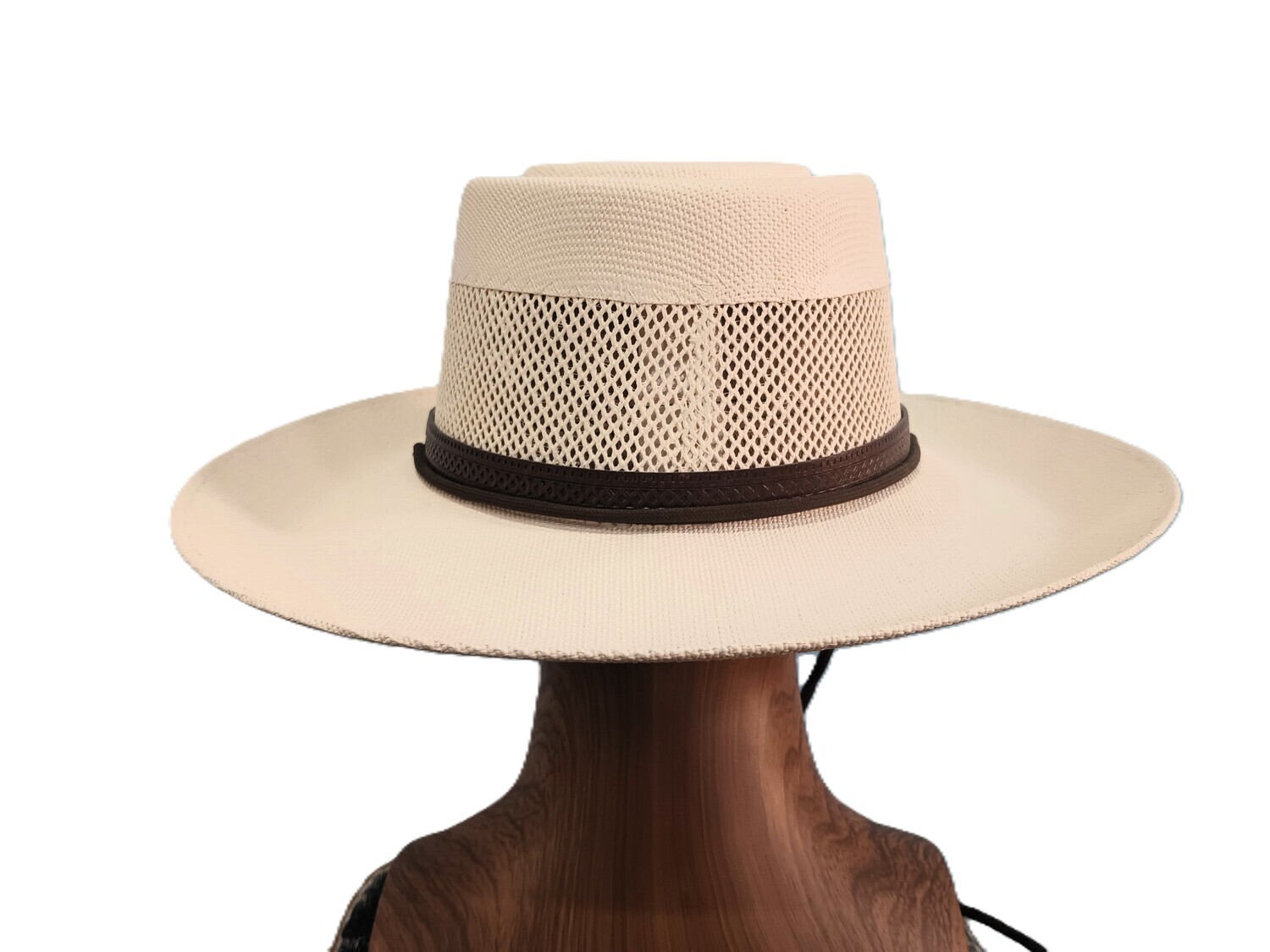 Summer Straw Cream Gambler Hat AH XL