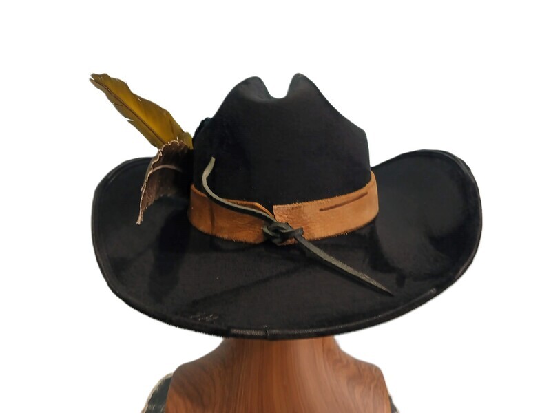 Tash Black Cowboy Hat 3