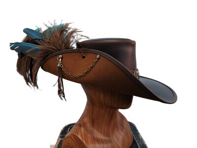 Cavalier AH Pirate Hat Brown/ Brown/ McCaw L