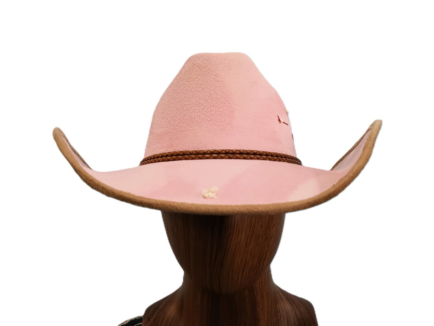 Lively Pink &amp; Tan Cowboy Hat Roses