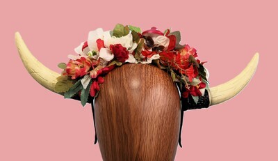 Mushroom Whimsy Horns Headband 3