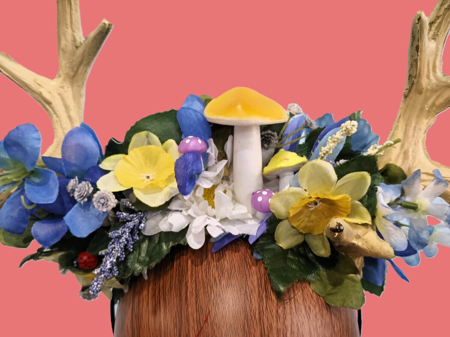 Mushroom Grove Antler Headband 8