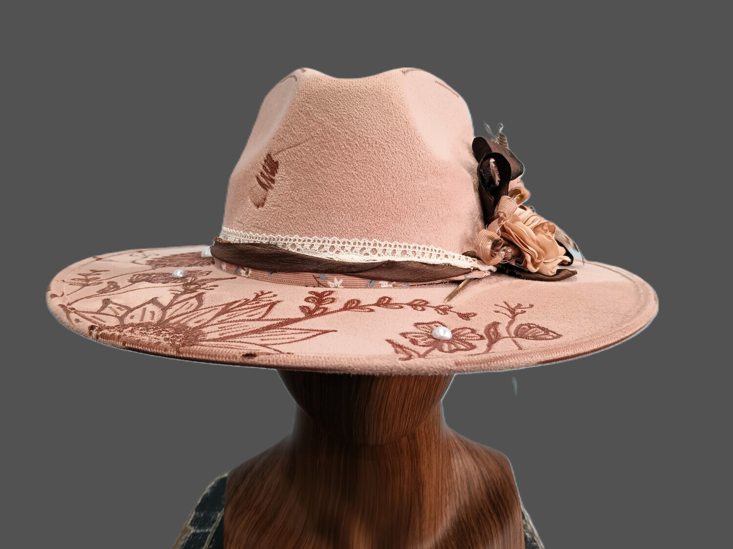 Tash Blush Rancher Custom Wood Burned 1 L