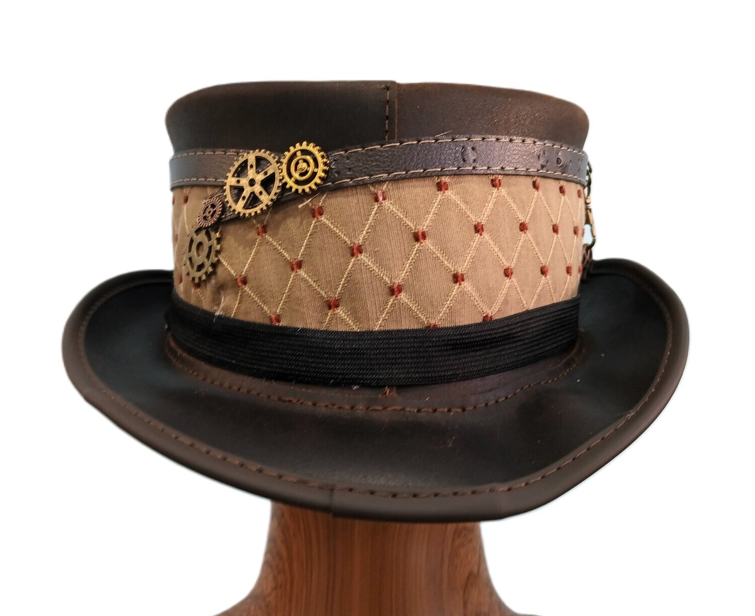 Brown Steampunk Top Hat Marlowe AH XL
